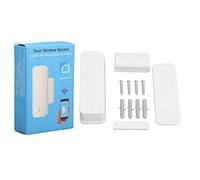 Mtlavishness Sensore per Porte e Finestre, Allarme Antifurto Casa a Risposta Rapida con Memorizzazione Dati e Funzionamento Vocale, Compatibile con l'Assistente, Avviso LED Rosso