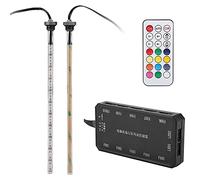 Mtlavishness Serbatoio virus a LED con controllo remoto RF senza fili da 15 m, per serbatoio virus a 4 fori T, 15 cm, 17 cm, 22 cm, lunghezza 5 V, alimentazione (22 cm)