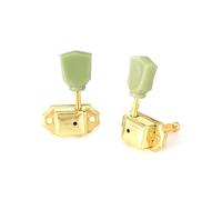 Mtlavishness Set di chiavi per tuning per chitarra folk ed elettrici, facili da installare e disassemblare con design 3L3R (oro)