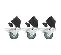 Mtlavishness Set di Ruote girevoli con Base per Ruota 12×11×11 3 Pezzi 22Mm Set di Ruote girevoli per Fotografia Supporto per Luce Studio Fotografico Video Set di Ruote con