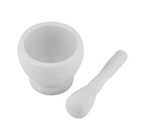 Mtlavishness Set manuale in plastica per macina aglio, spezie, erbe, mortaio, pestello, per uso in, durevole, ecologico, ciotola per macinare con design ergonomico (Bianca)