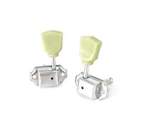 Mtlavishness Six Piece Set di tasti per tuning per chitarra folk ed elettrica, facili da installare e disassemblare con design 3L3R (argento)