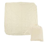 Mtlavishness Spa Cover in Poliestere Rivestito Argento taffetà Meteo per vasche da Bagno all'aperto e sorgenti termali 207x207x30cm .5X 81.5X 11.8in Beige (231 * 231 * 30cm)