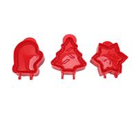 Mtlavishness Stampi per torte tascabili Albero di Natale Stella a forma di guanto Pressa per impasto Mini set di stampi per torte manuali per dolci natalizi con design facile da