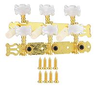Mtlavishness Strumento Musicale Accordatura Pioli di Macchina Parti per Chitarra Classica Bellissimo Fiore Bianco Disegno di Lavorazione Fine Difficile da Rompere Con Ingranaggi