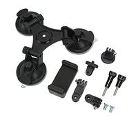 Mtlavishness Supporto a ventosa per treppiede, forte assorbimento, supporto a tripla ventosa per auto, per action camera e telefoni cellulari