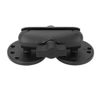 Mtlavishness Supporto per elettronica a sfera da 1" con due basi rotonde AMPS Supporto forato a doppia sfera in alluminio con bracci a doppia presa da 9 cm per ecoscandaglio