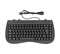 Mtlavishness Tastiera USB Mtlavishishishishing Design Ergonomico in Plastica Durevole con 87 Tasti Versione Inglese e Araba Ideale per Uso Ufficio e Domestico Comodo per Lunga Durata