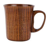 Mtlavishness Tazza da caffè in legno con manico 100% Bicchieri per colazione Tè al latte di casa Ufficio 9x9,7 cm 90 g
