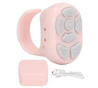 Mtlavishness Telecomando Bluetooth Anello Clicker Comodo Indossabile e Funzionamento Fluido per Guardare Video Selfie su Mobile e Leggere Romanzi con Connessione Bluetooth V5 3 e (Rosa)
