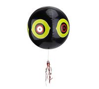 Mtlavishness Terror Palloncino Gonfiabile per Spavento per Uccelli con Occhi 3D in PVC Premium per Frutteto Giardino Terreno Agricolo 15,75 Pollici Bianco (Nero)