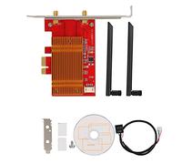 Mtlavishness Titolo: scheda di rete wireless Bluetooth Dual Band ad alte prestazioni 2,4 GHz 300 Mbps 5GHz 1730 Mbps per computer desktop con dissipatore di calore in rame puro e doppio 6DBI