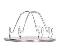 Mtlavishness Tostapane da campeggio pieghevole Tostapane da campeggio in acciaio inossidabile Supporto per tostapane con 4 capacità Distribuzione uniforme del calore per barbecue