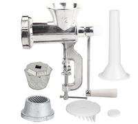 Mtlavishness Tritacarne Manuale Costruzione in Lega di Alluminio con Manovella ergonomica per Domestica Saage Maker Tritacarne Chopper e Latte di Soia Argento 31 cm Altezza