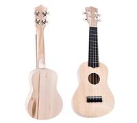 Mtlavishness Ukulele a 4 corde in tiglio da 53,3 cm, ideale per legami familiari e costruzione di abilità, realizzato in legno di tiglio leggero, sicuro e indossabile, nuovo e circa