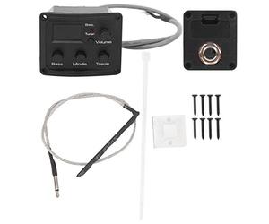 Mtlavishness Ukulele Pickup Eq Color Torner con display LED 3 Segmento Equalizzatore per gli amanti della musica Una scatola elettrica per una migliore qualità del suono sul palco o