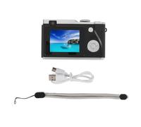 Mtlavishness Videocamera digitale vintage CCD da 2,4 pollici con registrazione video 4K HD, ideale per la scuola a casa e i selfie degli studenti, con 32 GB di spazio di (32 GB)