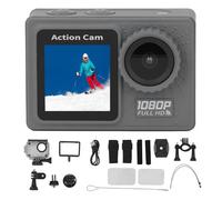 Mtlavishness Videocamera subacquea Scelte di risoluzione multiple Schermi a doppio colore Obiettivo grandangolare da 120 gradi adatto per fotografia aerea alpinismo sci ciclismo nuoto immersioni