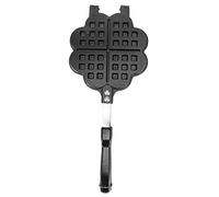 Mtlavishness Waffle Maker in Lega di Alluminio Premium Antiaderente a Doppia Faccia con Maniglia Termica per Fornello a Gas per Domestica Ristorante Hotel 13,8x5,5x1,2 Pollici