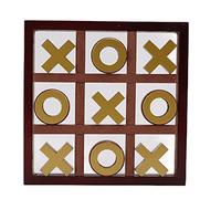 Mtlavishness XO Gioco da tavolo in legno XO Toe Game Decorazioni per tavolini da caffè Gioco puzzle interattivo per bambini Famiglia Classico gioco da tavolo per famiglie