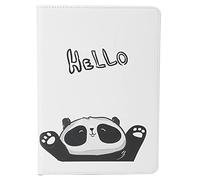 Mtlavishy Tablet portatile PU Protective Holster 360 ° Custodia in pelle verniciata di protezione universale per tablet iOS (Hello Panda)