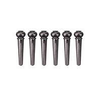 Mtlavismo I perni per chitarra in ottone resistente migliorano la qualità del tono per le chitarre popolari dimensioni normali 6 pezzi per set circa 29 5 per 8 mm di (Black)