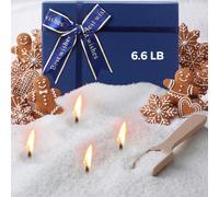 MTLEE Candele perlate da 3 kg, kit di candele profumate a sabbia di pan di zenzero, con confezione regalo, barattolo ricaricabile con 150 stoppini, set regalo per amici, madri, amanti, donne