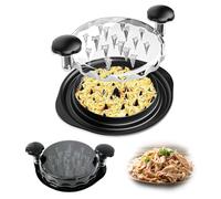 Mtlhbcg Tritatutto per pollo,con manici e base antiscivolo,Tritatutto per Pollo con Coperchio Trasparente Tritacarne,Strumento trituratore per polli,25 cm,carne di maiale e pollo,Trita Pollo Manuale