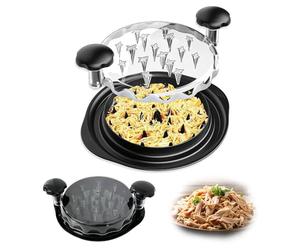 Mtlhbcg Tritatutto per pollo,con manici e base antiscivolo,Tritatutto per Pollo con Coperchio Trasparente Tritacarne,Strumento trituratore per polli,25 cm,carne di maiale e pollo,Trita Pollo Manuale