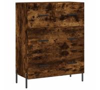 mtlskopal - Credenza con 3 cassetti, 69,5 x 34 x 90 cm, piedini in metallo, materiale in legno, moderna cassettiera per corridoio, soggiorno, ufficio