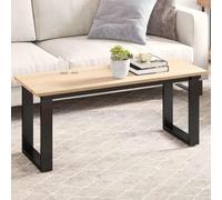 mtlskopl 110 × 40 × 1,7 cm, piano in legno massello non trattato, rettangolare, tavolino da caffè da balcone, tavolo da pranzo
