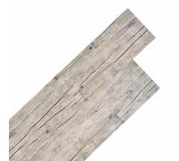 mtlskopl 18 assi autoadesive in PVC, colore grigio, 5,26 m², 122,8 x 23,8 | Set di 18 moderni pannelli autoadesivi in PVC per soggiorno e camera da letto, con superficie facile da pulire.