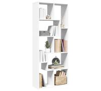 mtlskopl 8-Cube White Tall Bookshelf Geometric Wood Composite Modern Room Divider Shelving Unit 67 x 25 x 161,5 cm 100 kg carico per Living Room Office Bedroom