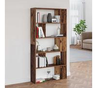 mtlskopl 80 x 24 x 159 cm, scaffalatura moderna e sottile in legno con 7 scomparti per libri e decorazioni in soggiorno, camera da letto, corridoio