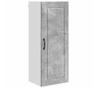 mtlskopl Armadio da cucina alto con anta in cemento grigio, 40 x 31 x 100 cm, in robusto materiale in legno, moderno con 3 ripiani, salvaspazio, per cucina, corridoio e ufficio
