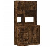 mtlskopl Armadio da cucina in legno resistente, 95 x 50 x 180 cm, con ante e cassetti, design senza tempo, per cucina, sala da pranzo e spazi comuni