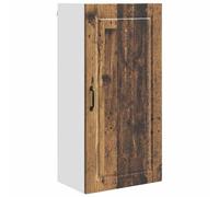 mtlskopl Armadio da parete da cucina, in legno antico, 50 x 31 x 100 cm, in legno massiccio, con 3 ripiani, porta e bordo trasparente, moderno, robusto, per piccola cucina, corridoio e ufficio