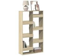 mtlskopl Bookshelf 100 x 33 x 175 cm Modern Sonoma Oak Wood-Composite 8 scomparti Open Durable Sturdy Storage Shelving Unit Decorative Display for Living Room Bedroom Office