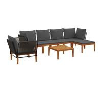 mtlskopl Bordo per prato in PE, colore nero, 10 m x 15 cm, spessore 2 mm