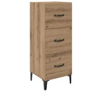 mtlskopl Cassettiera in legno di quercia Artisan, 34,5 x 34 x 90 cm, design moderno, sottile, per corridoio, soggiorno e ufficio