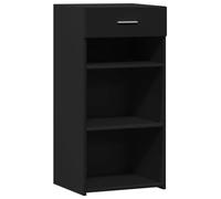 mtlskopl Cassettiera sottile, colore nero, 45 x 42,5 x 93 cm, in legno con cassetto, design moderno e senza tempo, per corridoio, soggiorno, ufficio