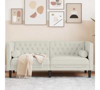 mtlskopl Chesterfield - Divano in velluto a 2 posti, 174 cm, con cuscino cervicale moderno, stile retrò, a due posti, per Living Room Bedroom