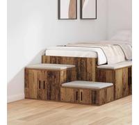 mtlskopl Comodino in legno vecchio 103 x 41 x 40 cm in legno moderno Nightstand con porta a cerniera e manico intelligente, salvaspazio per camera da letto, soggiorno e corridoio