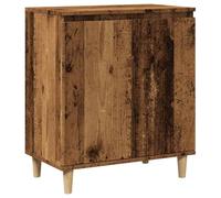 mtlskopl Credenza effetto legno antico, 60 x 35 x 70 cm, in legno con 2 scomparti, stabile armadietto per corridoio, soggiorno, ufficio, superficie facile da pulire, portata 60 kg