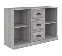 mtlskopl Credenza grigia Sonoma 104,5 x 35,5 x 67,5 cm, materiale in legno, design moderno, con ampio spazio per soggiorno, corridoio, ufficio