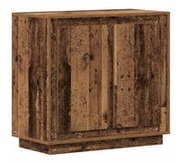mtlskopl Credenza in legno vecchio, 80 x 40 x 75 cm, la massiccia incontra il minimalismo, moderna credenza in legno per sala da pranzo, soggiorno, corridoio