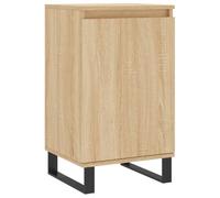 mtlskopl Credenza Sonoma rovere 40 x 35 x 70 cm, cassettiera con gambe in metallo, moderna per soggiorno, ufficio o corridoio, materiale in legno con 2 scomparti, protezione antiribaltamento e porta
