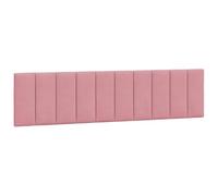 mtlskopl Cuscino per testiera in velluto Hanko rosa, 200 cm, di lusso, con anima in schiuma, schienale confortevole, design moderno, per letto e camera da letto da 200 cm