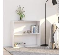 mtlskopl Custodia a libro bianca a 2 strati, 31,5" W x 11,8" D x 30,1" H Modern Wood Composite Shelf for Living Room Bedroom Home Office Corner Storage Organizer