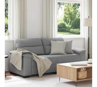 mtlskopl Divano 2 posti grigio chiaro 182 x 81 x 84 cm, piccolo divano letto in poliestere resistente, moderno divano a due posti con struttura in legno e metallo, soggiorno ufficio camera degli
